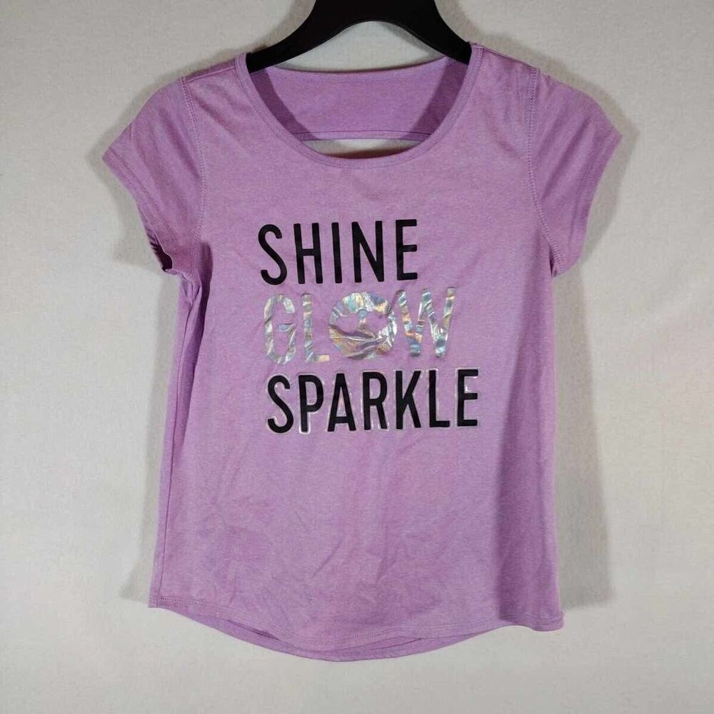 Girls Childrens  L 10/12 Pink/purple T-Shirt Second Grade Graphic 06